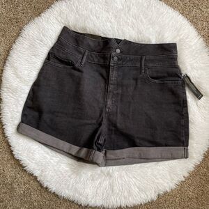 Banana Republic Jean Shorts Black New Women’s Size 14